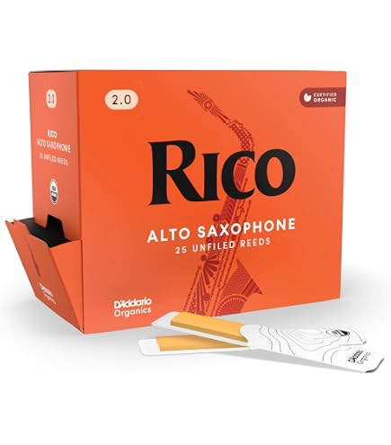 Rico Tenor Saxophone Reeds 2.0 25枚入 Amazon.com: Rico Organic Tenor Saxophone Reeds Strength 2.0, 25